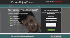 Desktop Screenshot of personalinjuryplace.com